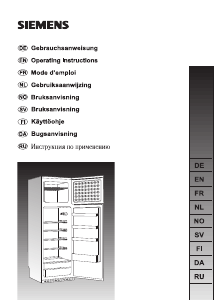 Hướng dẫn sử dụng Siemens KD28VV00 Tủ đông lạnh