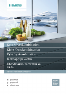 Instrukcja Siemens KG36NAI22 Lodówko-zamrażarka