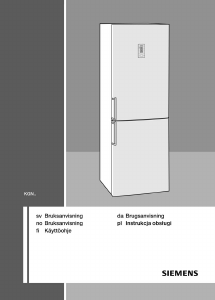Használati útmutató Siemens KG36NP90 Hűtő és fagyasztó
