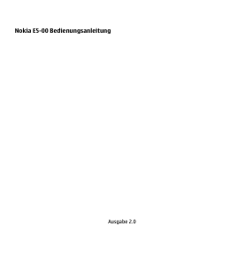 Bedienungsanleitung Nokia E5-00 Handy