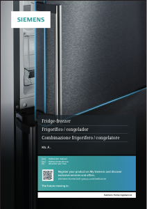 Manual Siemens KG39FPI35 Fridge-Freezer