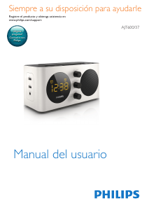 Manual de uso Philips AJT600 Radiodespertador