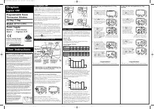 Handleiding Drayton Digistat+3RF Thermostaat