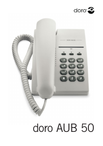 Bruksanvisning Doro aub50 Telefon