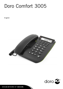 Bedienungsanleitung Doro Comfort 3005 Telefon