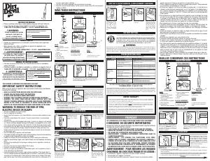 Manual de uso Dirt Devil Bd20035 AccuCharge Aspirador