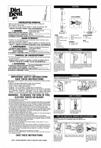Manual de uso Dirt Devil Bd20040 Extreme Power Aspirador
