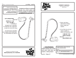 Manual de uso Dirt Devil M082476 Jaguar Power Pak Aspirador