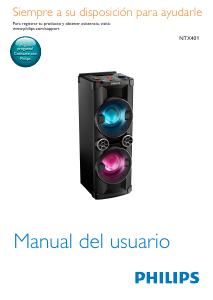 Manual de uso Philips NTX401X Altavoz