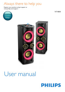 Handleiding Philips NTX800MU Luidspreker