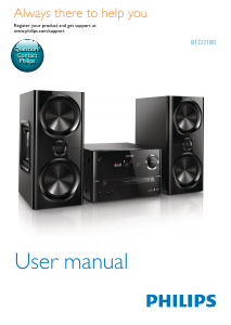 Manual Philips BTD3180 Stereo-set