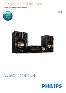 Handleiding Philips FX10X Stereoset