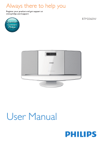 Manual Philips BTM2060W Stereo-set