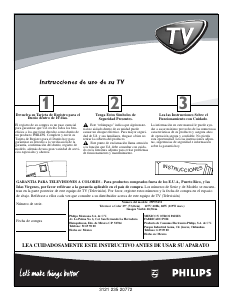 Manual de uso Philips 29PT5431 Televisor