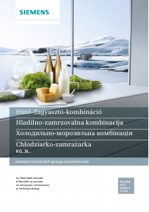 Használati útmutató Siemens KG49NAI22R Hűtő és fagyasztó