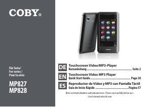Handleiding Coby MP828 Mp3 speler