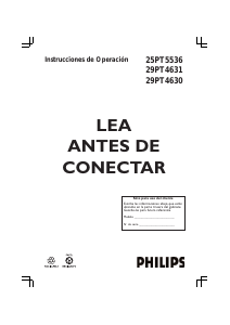 Manual de uso Philips 25PT5536 Televisor
