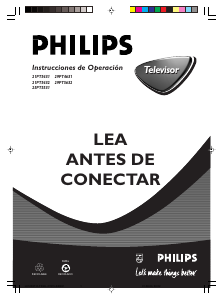 Manual de uso Philips 29PT4631 Televisor