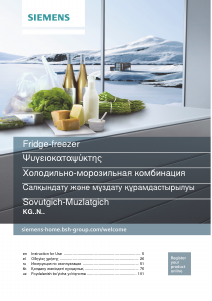Εγχειρίδιο Siemens KG76NAW30N Ψυγειοκαταψύκτης