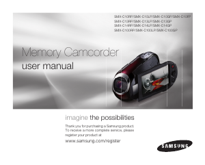 Manual Samsung SMX-C100RP Camcorder