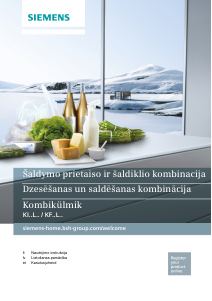 Rokasgrāmata Siemens KI24LE61 Ledusskapis ar saldētavu
