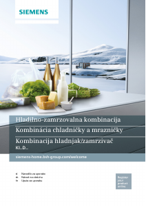 Priručnik Siemens KI26DA30 Frižider – zamrzivač