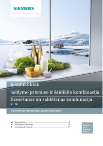 Rokasgrāmata Siemens KI86NHD30 Ledusskapis ar saldētavu