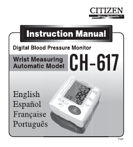Mode d’emploi Citizen CH-617 Tensiomètre