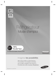 Mode d’emploi Samsung RSH7PNPN Réfrigérateur combiné