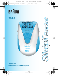 Руководство Braun 2075 Silk-epil EverSoft Эпилятор