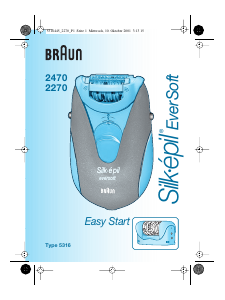 Mode d’emploi Braun 2470 Silk-epil EverSoft Epilateur