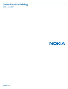 Handleiding Nokia Lumia 800 Mobiele telefoon