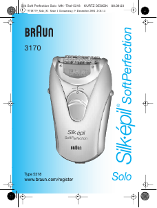 Használati útmutató Braun 3170 Silk-epil SoftPerfection Solo Epilátor