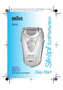Mode d’emploi Braun 3240 Silk-epil SoftPerfection Easy Start Epilateur