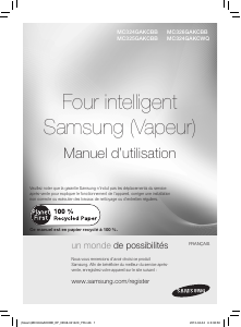 Mode d’emploi Samsung MC324GAKCBB Micro-onde