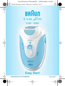 Handleiding Braun 5180 Silk-epil Xelle Easy Start Epilator