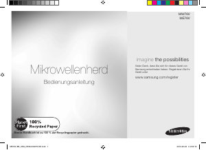Bedienungsanleitung Samsung ME76V-BB/XEG Mikrowelle