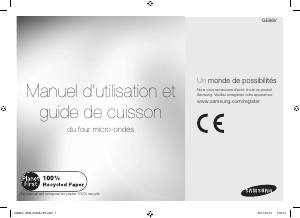 Mode d’emploi Samsung GE86V-SSH Micro-onde