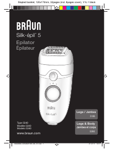 Mode d’emploi Braun 5185 Slik-epil 5 Epilateur