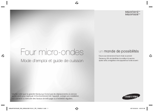 Mode d’emploi Samsung MG23F301EAK Micro-onde