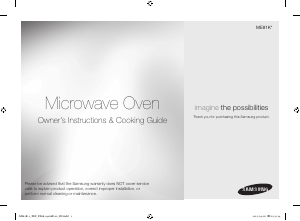 Manual Samsung ME81K-1 Microwave