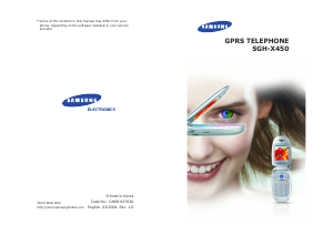 Manual Samsung SGH-X450A Mobile Phone