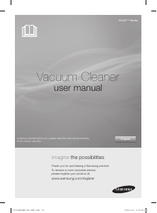 Mode d’emploi Samsung VCJG245V Aspirateur