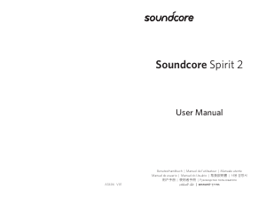 Bedienungsanleitung Soundcore Spirit 2 Kopfhörer