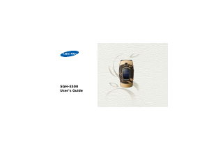 Handleiding Samsung SGH-E500C Mobiele telefoon