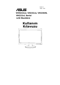Kullanım kılavuzu Asus VH222HL LCD ekran