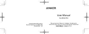 Manual de uso Anker A3410 SoundBuds Slim Auriculares