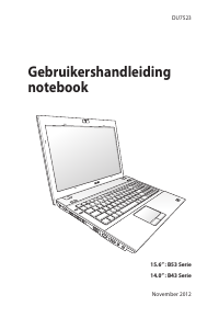 Handleiding Asus B53A Pro Advanced Laptop