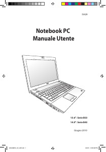 Manuale Asus B53F Pro Advanced Notebook
