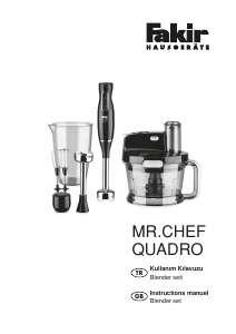 Manual Fakir Mr. Chef Quadro Food Processor